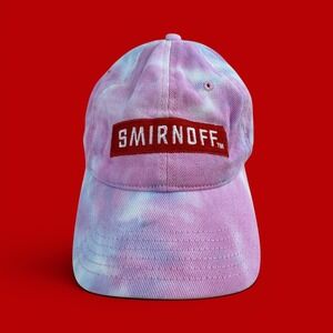 Smirnoff Pink Blue Tie‎ Dye Baseball Cap Sportsman Adjustable Cotton Dad Hat